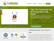 Tablet Screenshot of craftmakerpro.com